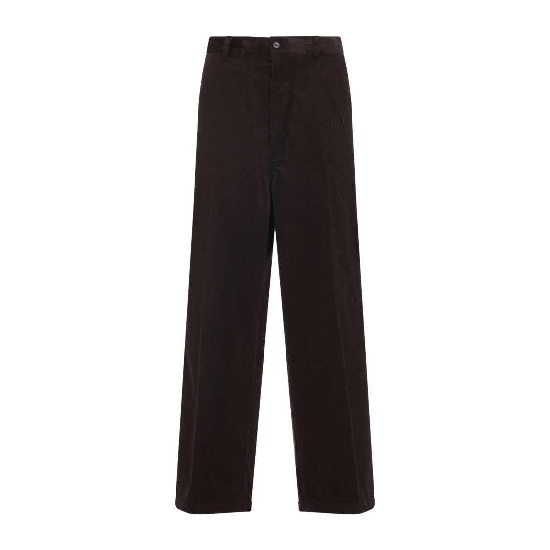Prada Wide-Leg Corduroy Trousers With Classic Design