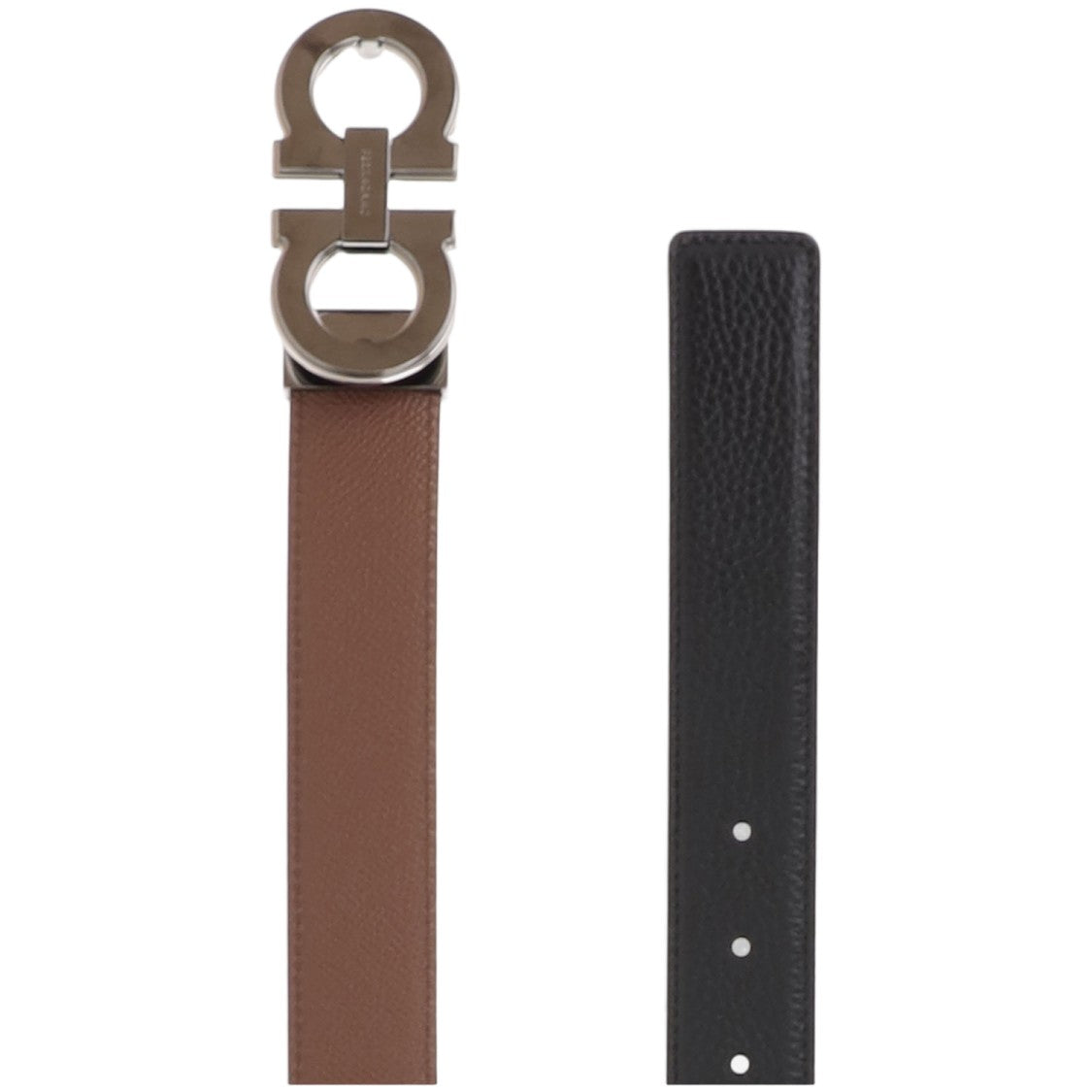 Salvatore Ferragamo Multi Gancini Interchangeable Reversible Leather Belt