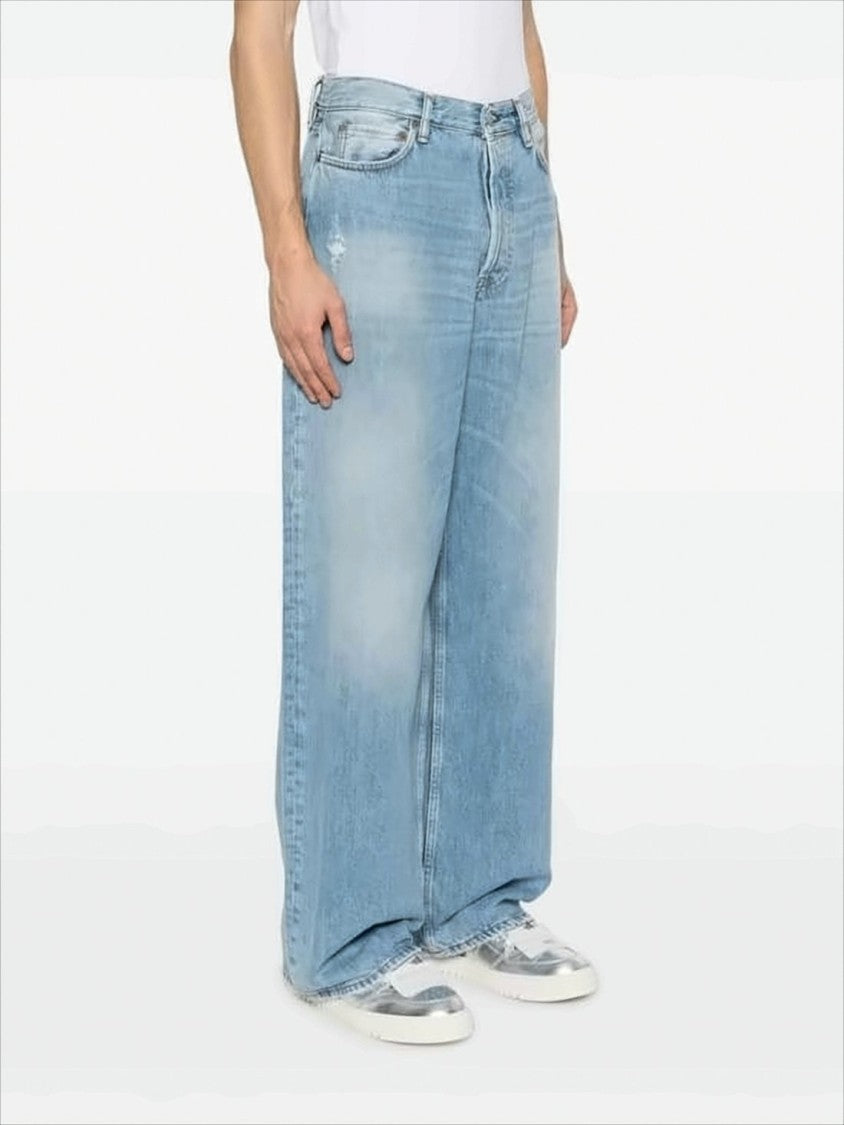 Acne Studios Wide-Leg Denim Pants With Classic Five-Pocket Design