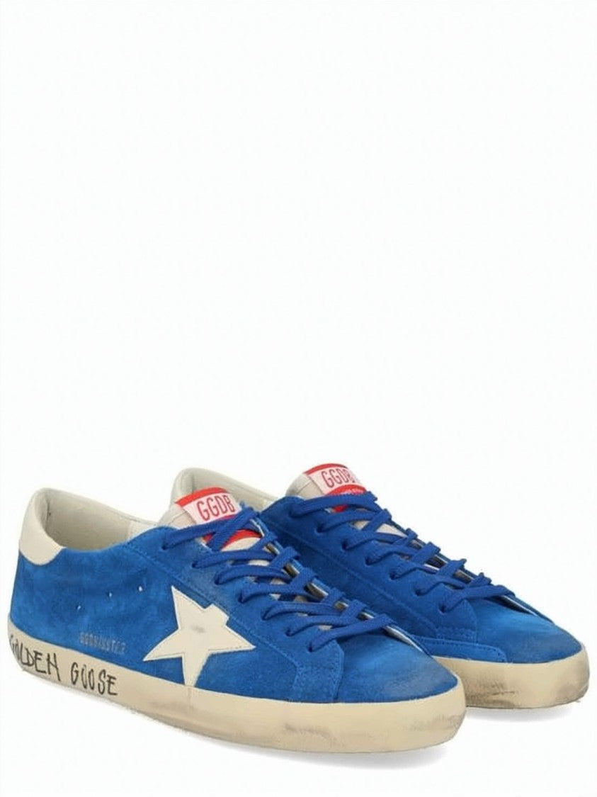 Golden Goose Vibrant Blue Suede Sneakers