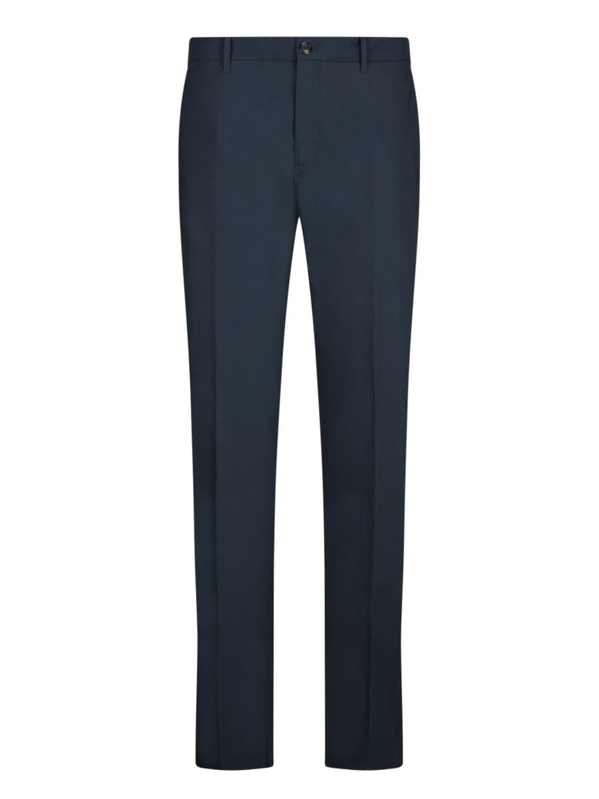 Incotex Slim-Fit Trousers With Modern Cut In Blue