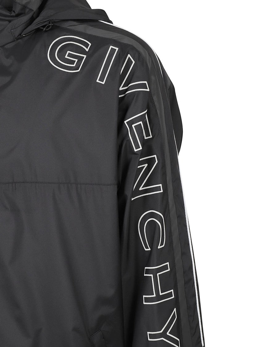Givenchy Relaxed Fit Black Coat With Hood