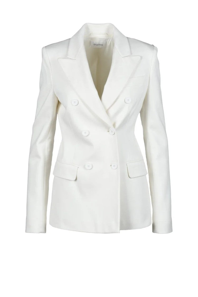 Sportmax Double-Breasted Tailored Jacket With Structured Silhouette