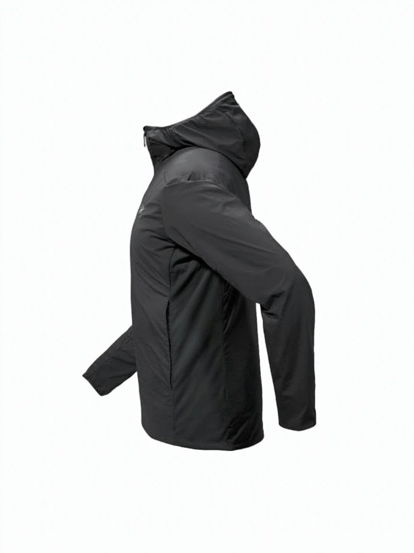 Arc'teryx Minimalist Black Jacket With Hood And Paneling Details