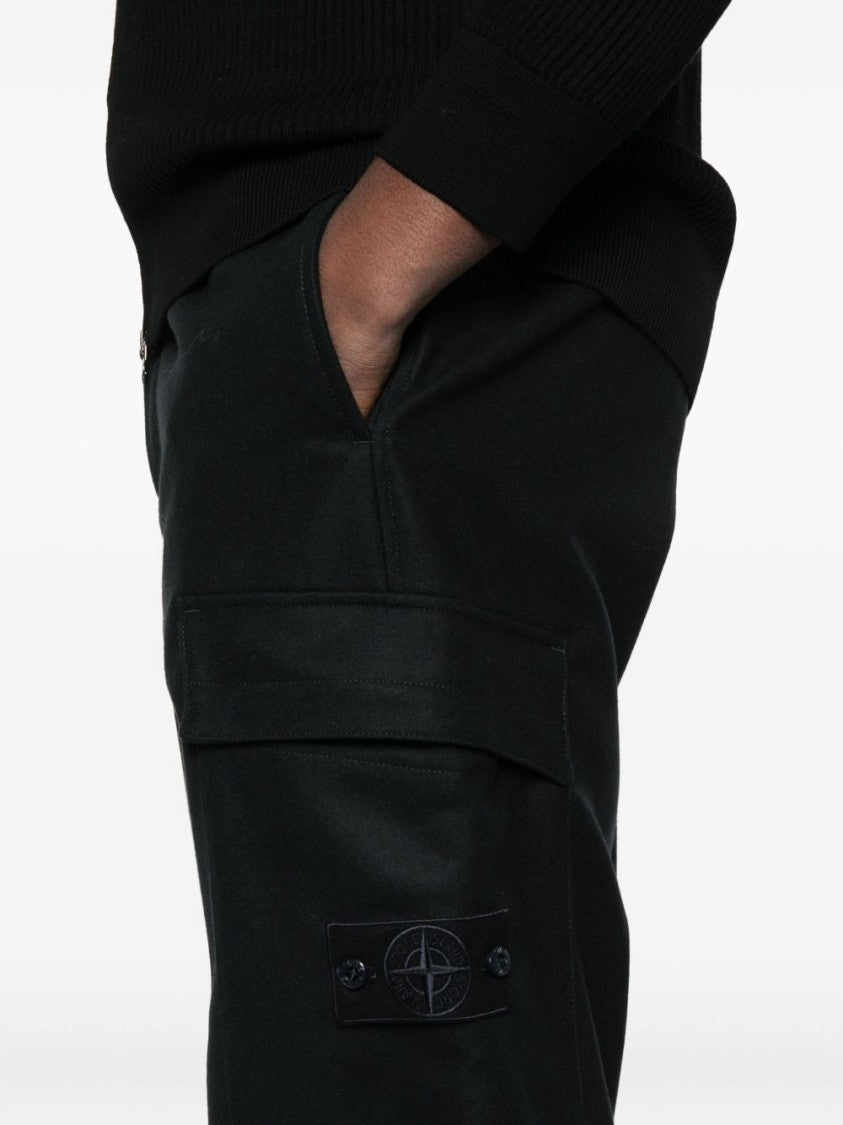 Stone Island Relaxed Fit Cargo Trousers With Flap Pockets
