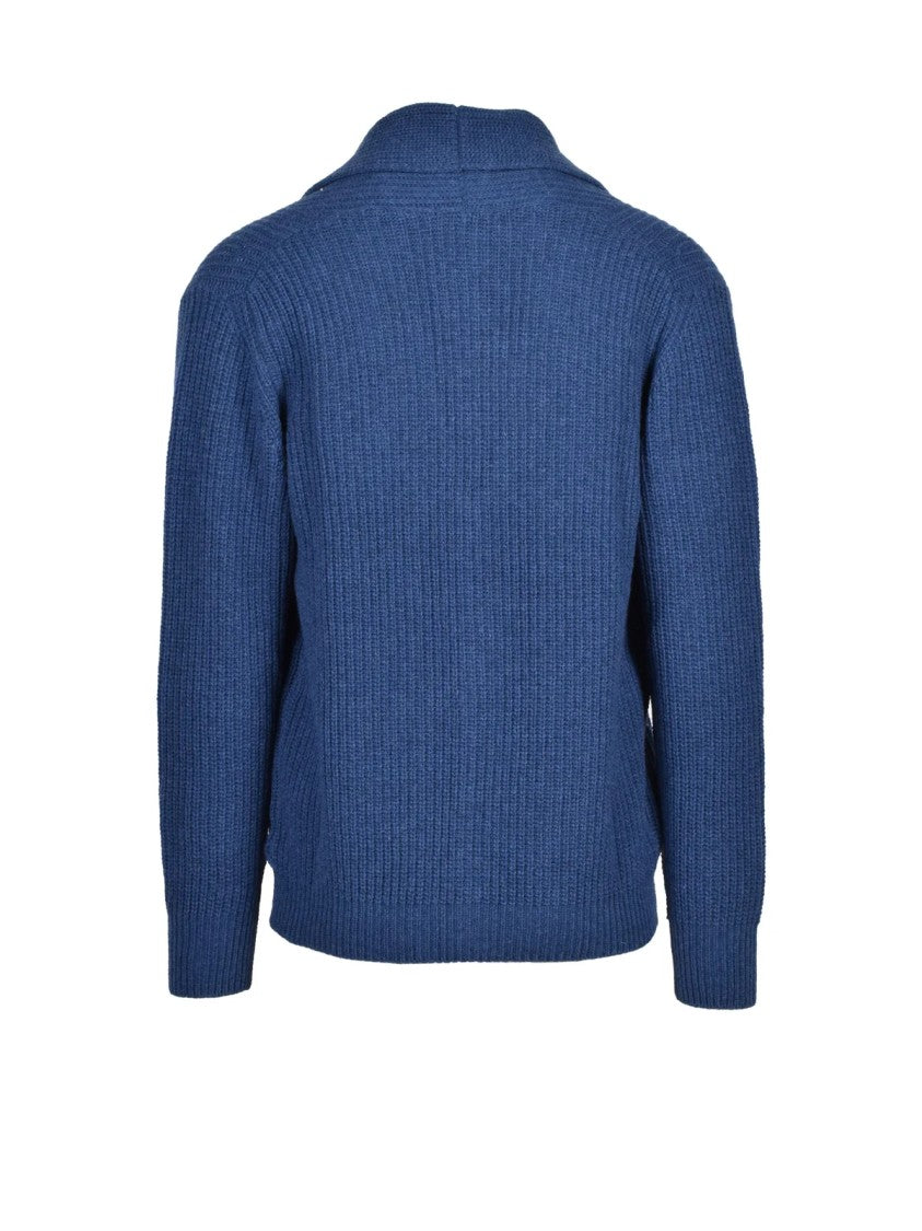 Cashmere Company P. Shawl Collar Cardigan In Wool-Polyamide Blend