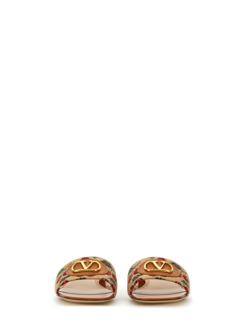 Valentino Garavani "Vlogo Signature" Slide Sandal