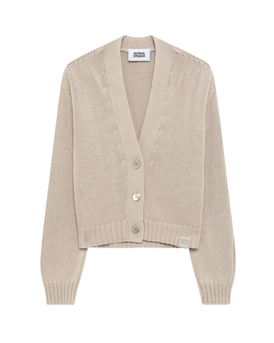 Alpha Studio Boxy Integral Rope Cardigan