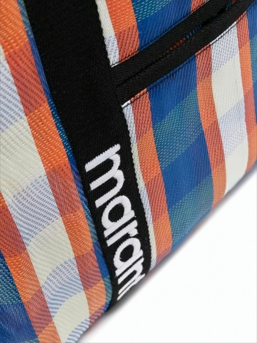 Isabel Marant Large Rectangular Shoulder Bag With Plaid Design