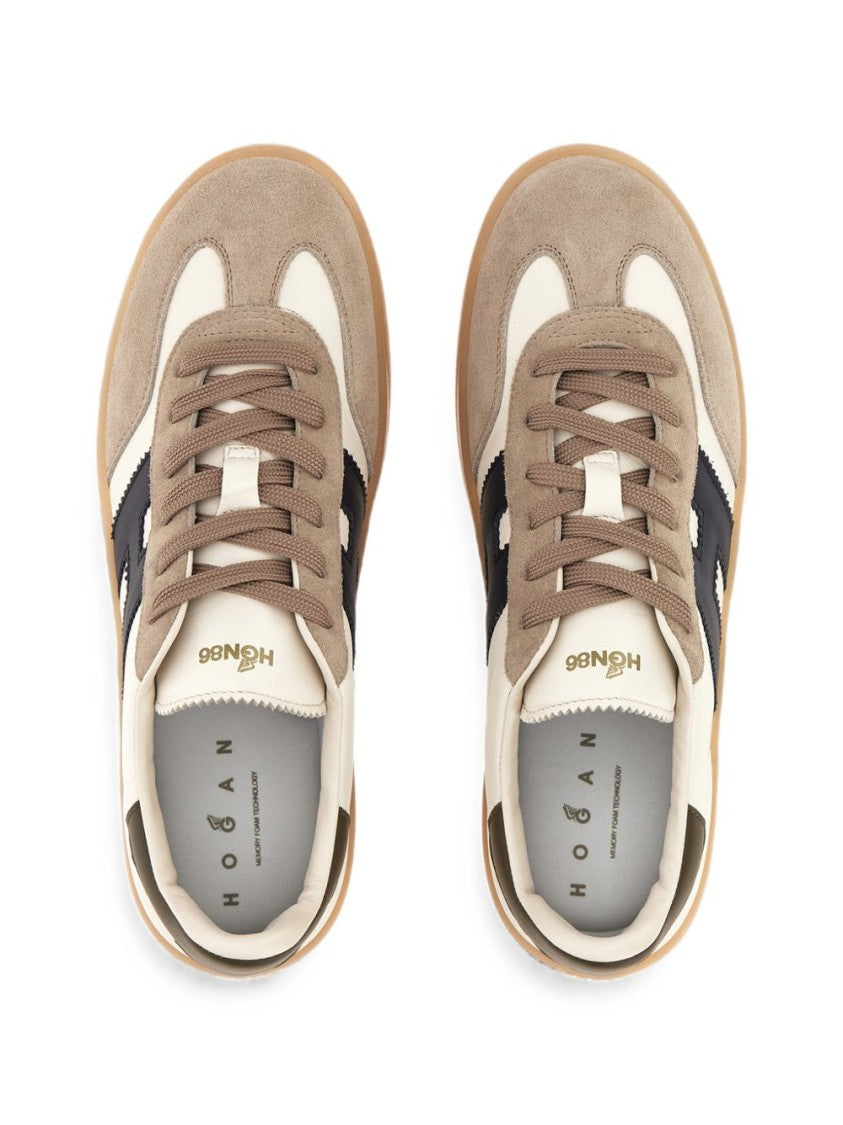 Hogan Multicolor Casual Zigzag-Edged Logo Sneakers