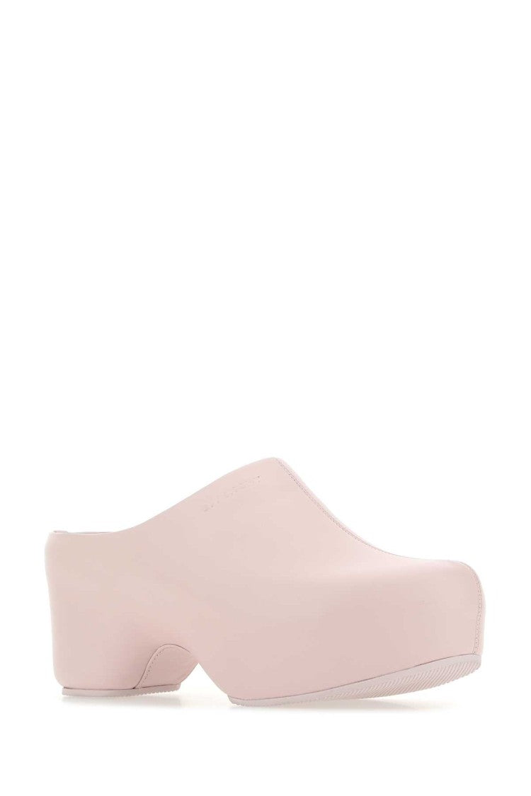 Givenchy Pastel Pink Leather G Clog Mules