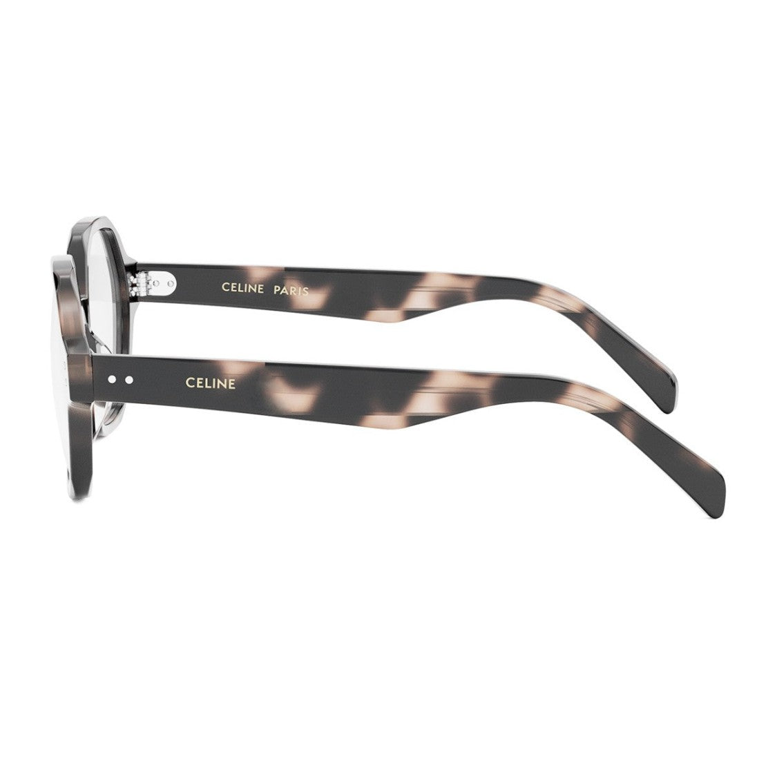 Celine Havana Thin Acetate Geometric Sunglasses