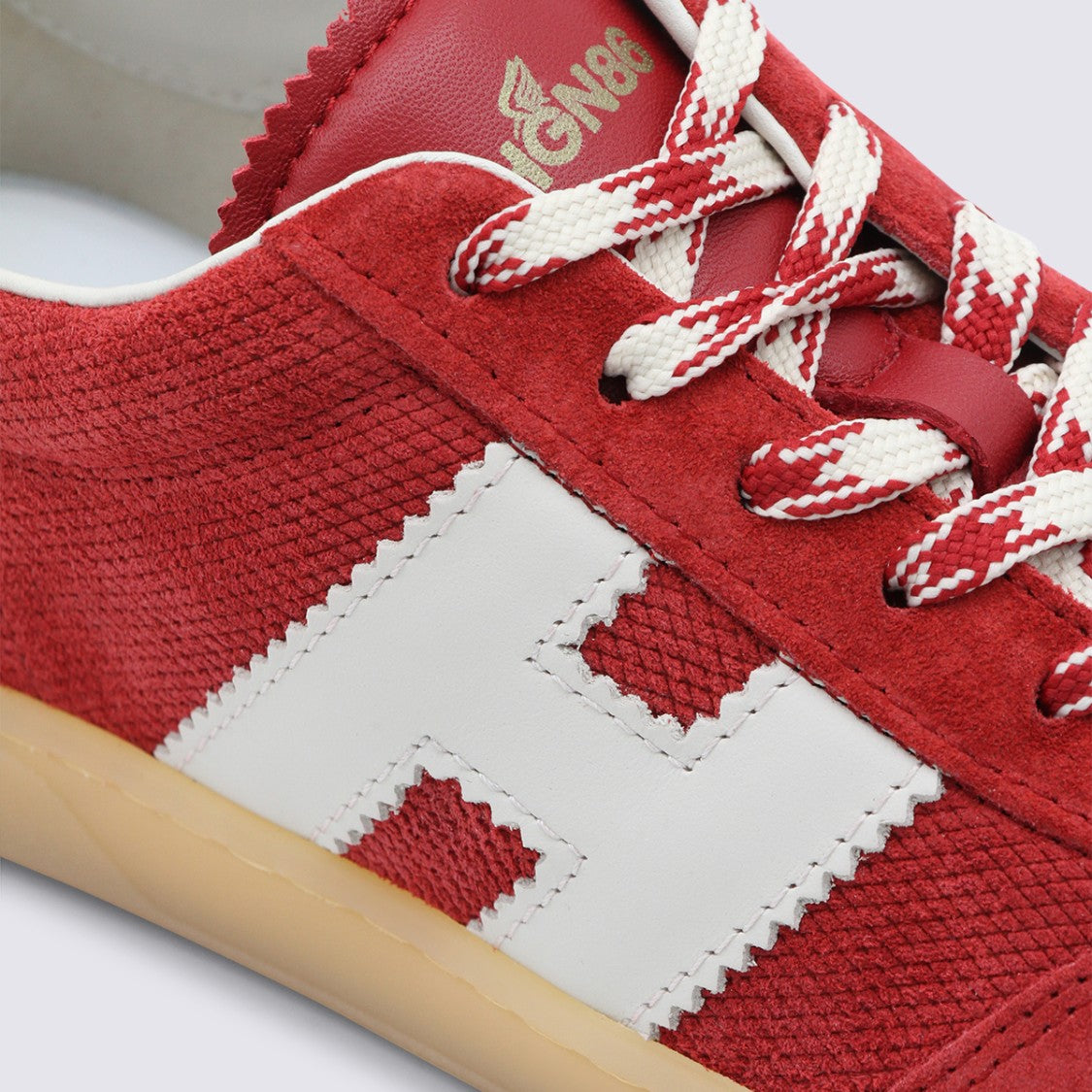 Hogan Red Leather Cool Sneakers