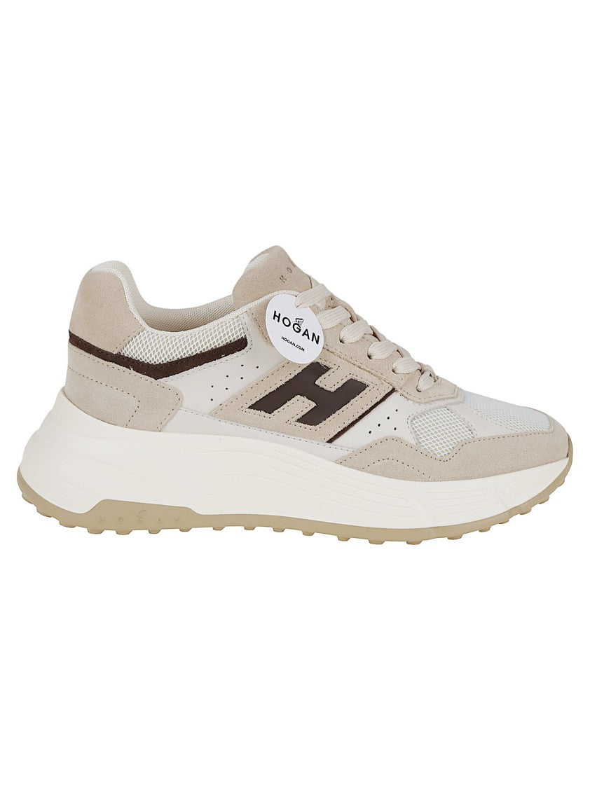 Hogan Suede And Technical Fabric 80S-Inspired Sneakers