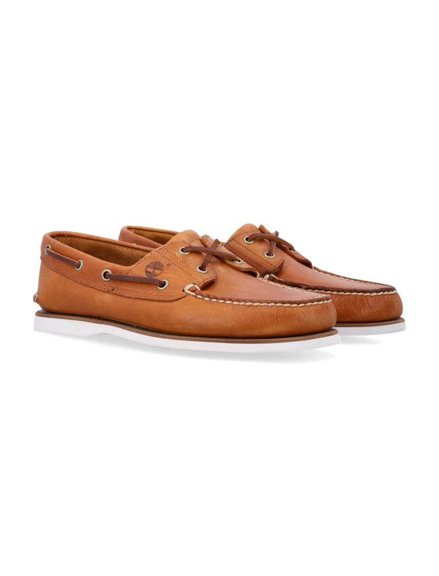 Timberland Brown 2 Eye Leather Boat Shoes