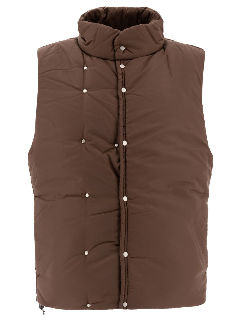 Nonnative Sleeveless Padded Jacket With High Collar
