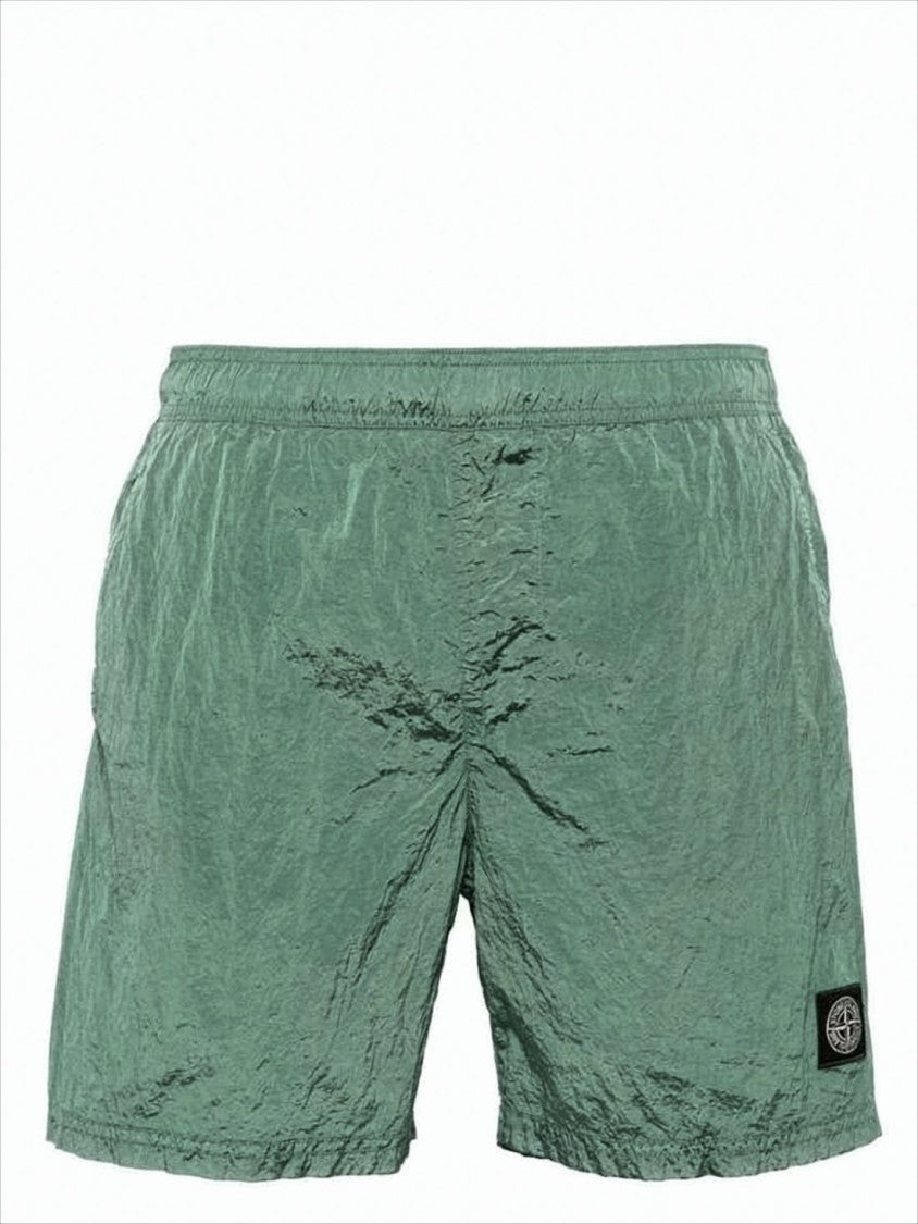 Stone Island Crinkled Texture Swim Shorts