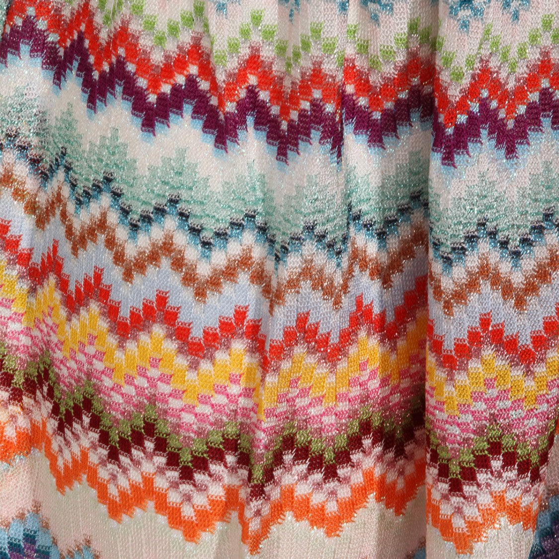 Missoni Multicolored Zigzag Patterned Shorts With Elastic Waistband