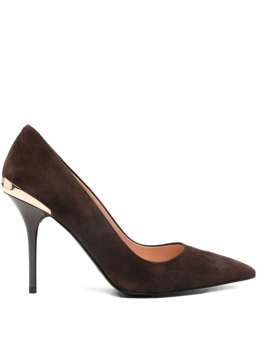 Love Moschino Brown Pumps With Pointed Toe
