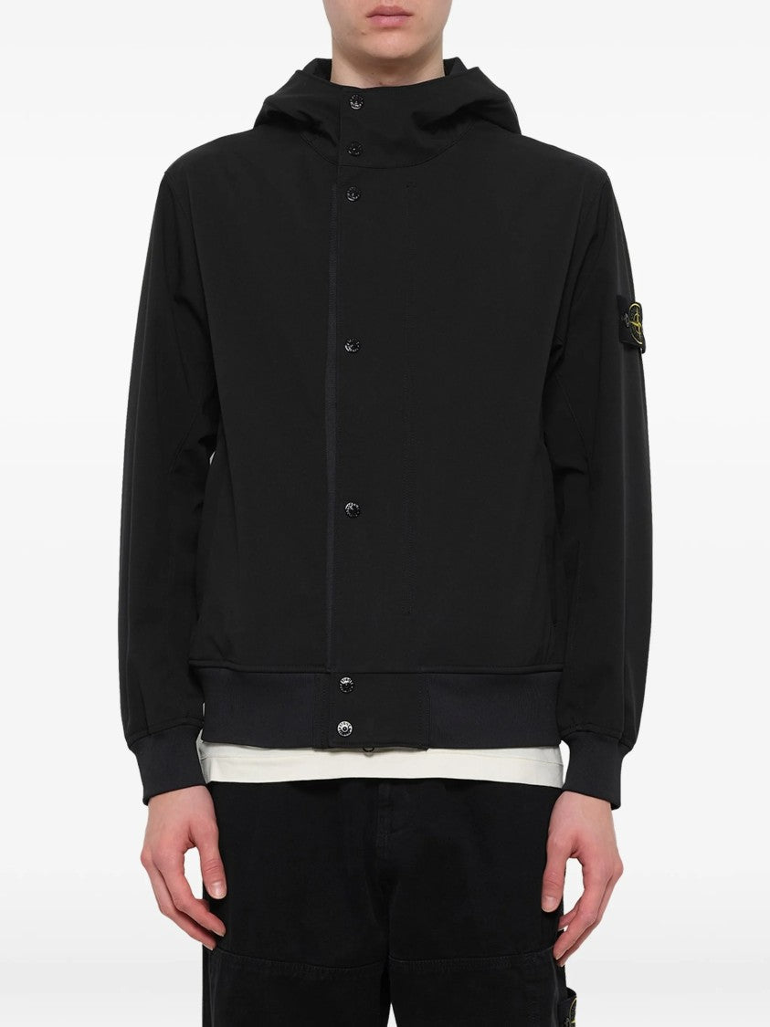 Stone Island Light Soft Shell-R E.Dye Hooded Softshell Jacket