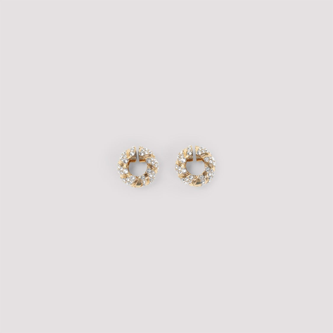 Valentino Garavani Golden Brass Earrings