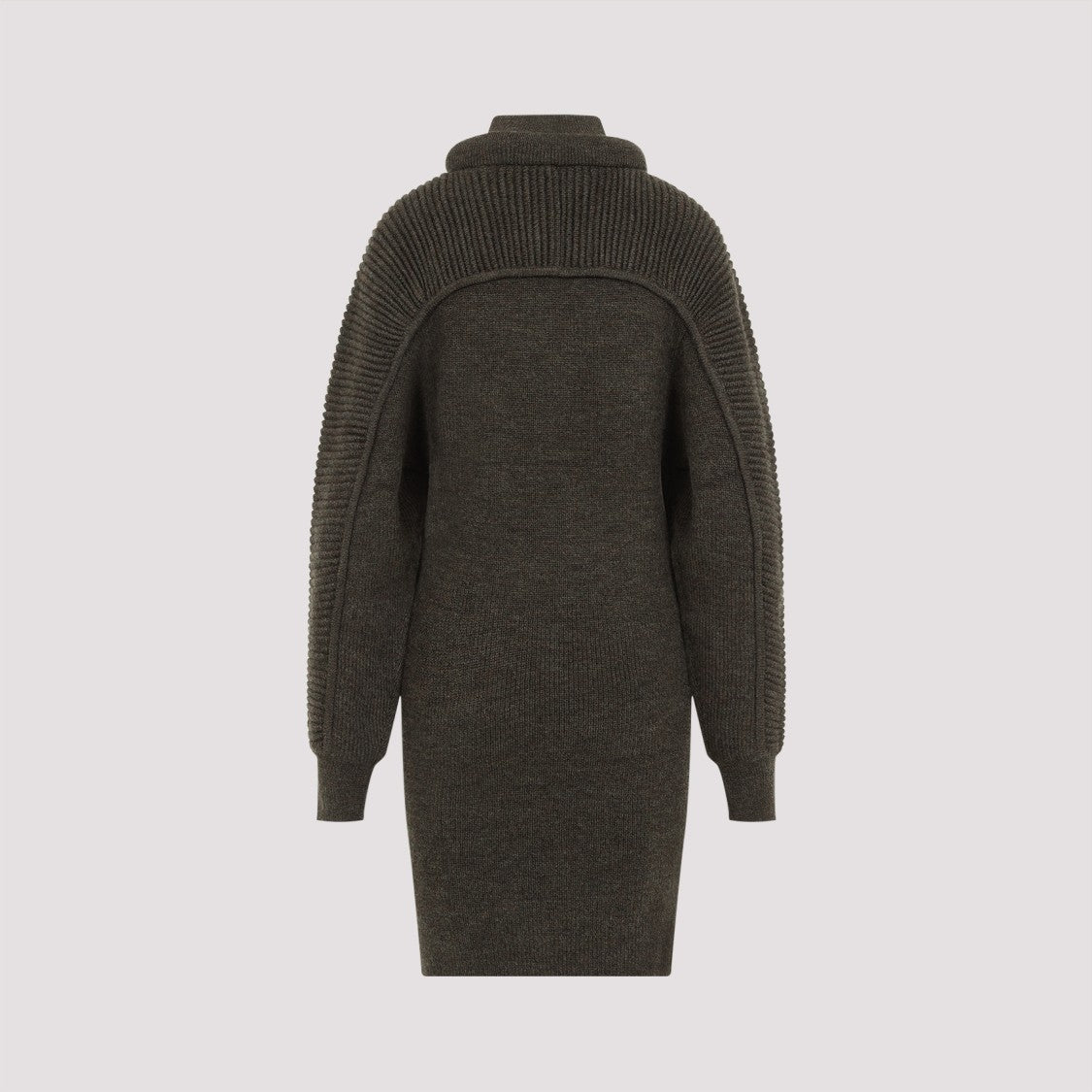 Isabel Marant Fitted Green Wool Hilde Mini Dress