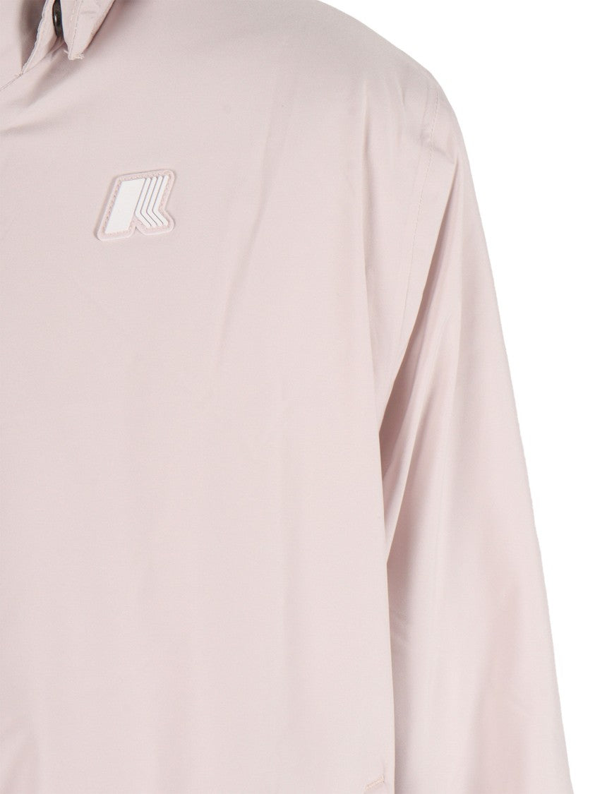 K-Way Short Soft-Touch Jacket With Minimalist Design
