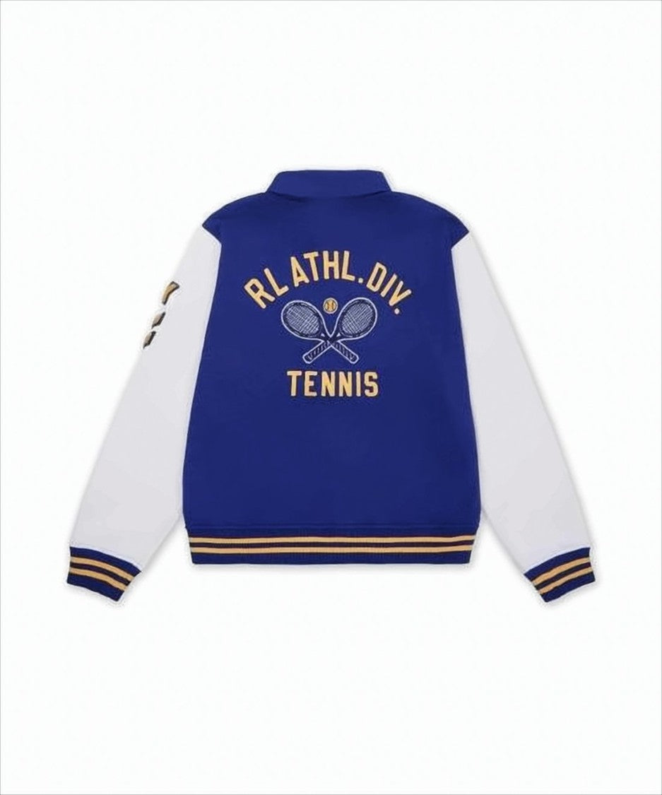 Polo Ralph Lauren Varsity-Style Fleece Jacket With Tennis-Themed Accents