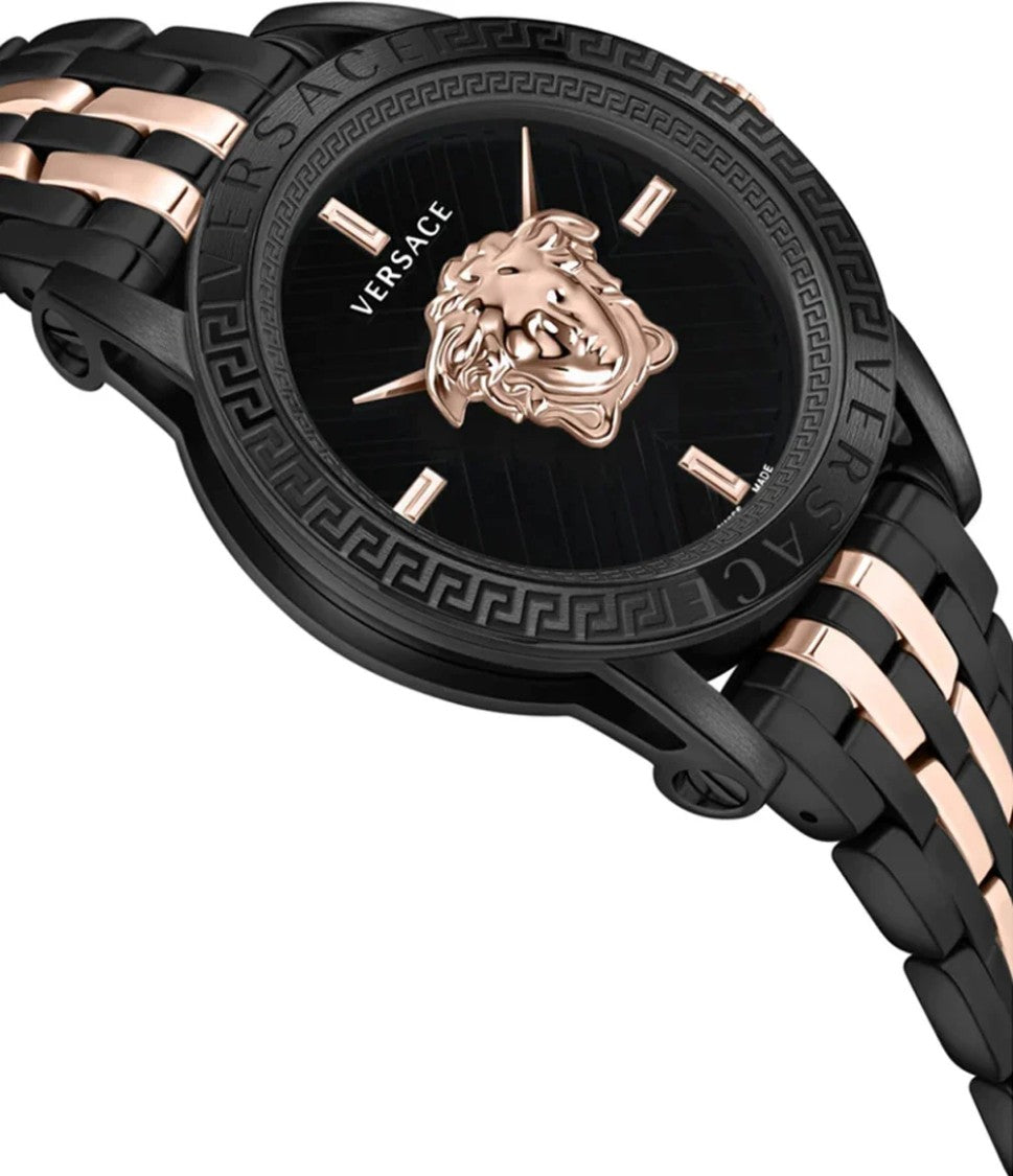 Versace Men's 43Mm Quartz Versace V-Code Wristwatch
