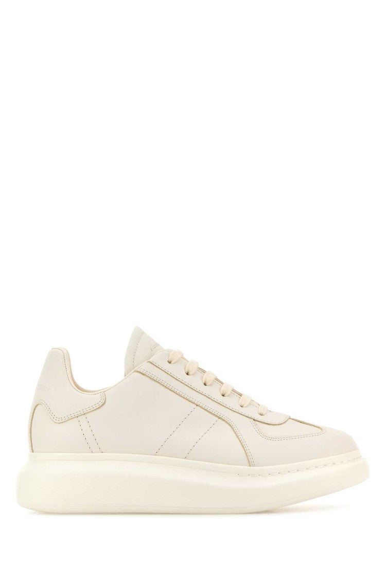 Alexander Mcqueen White Leather Sneakers