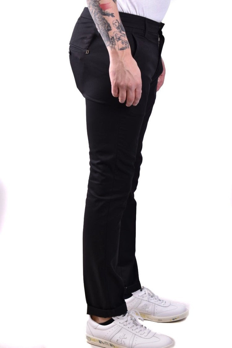 Dondup Black Cotton Pants