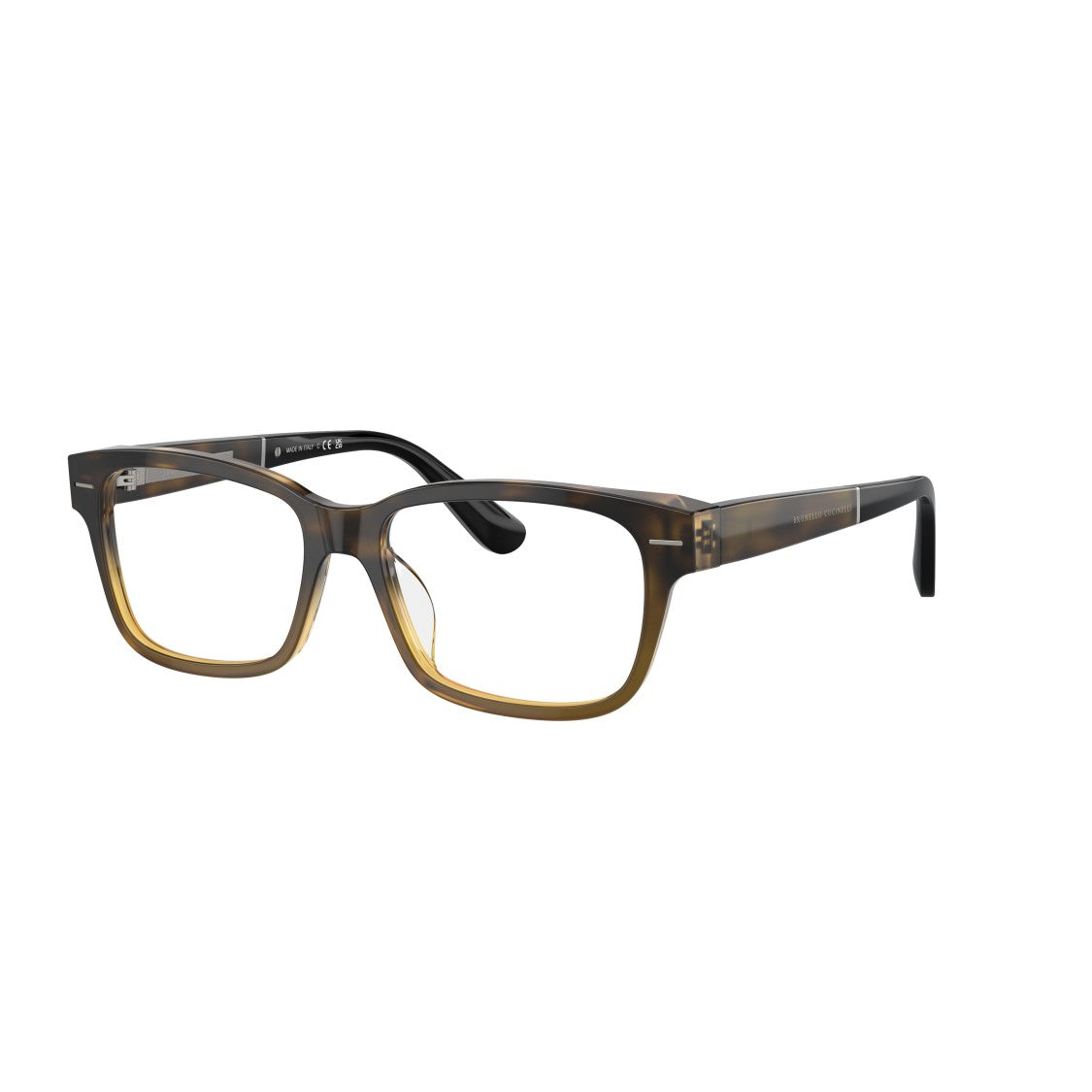 Brunello Cucinelli 0Bc3003 Rectangular Gradient Acetate Sunglasses With Polished Finish