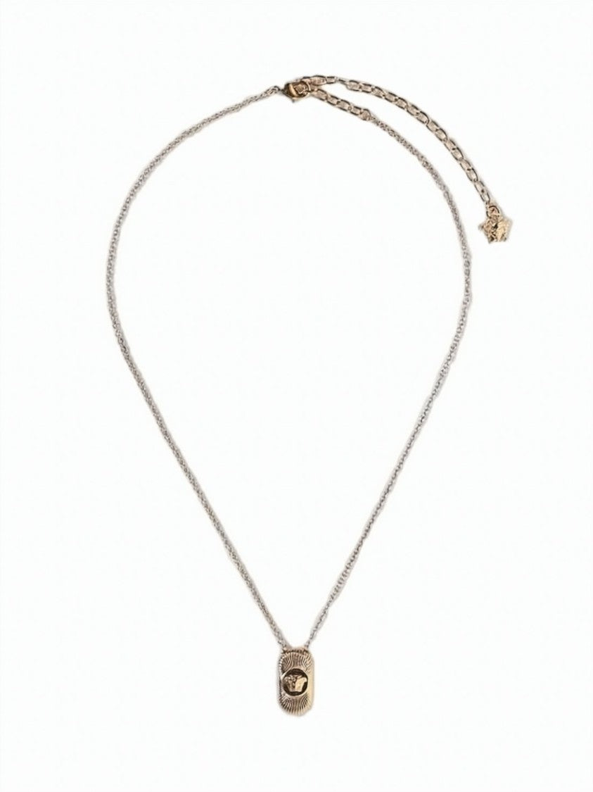 Versace Rectangular Pendant Necklace
