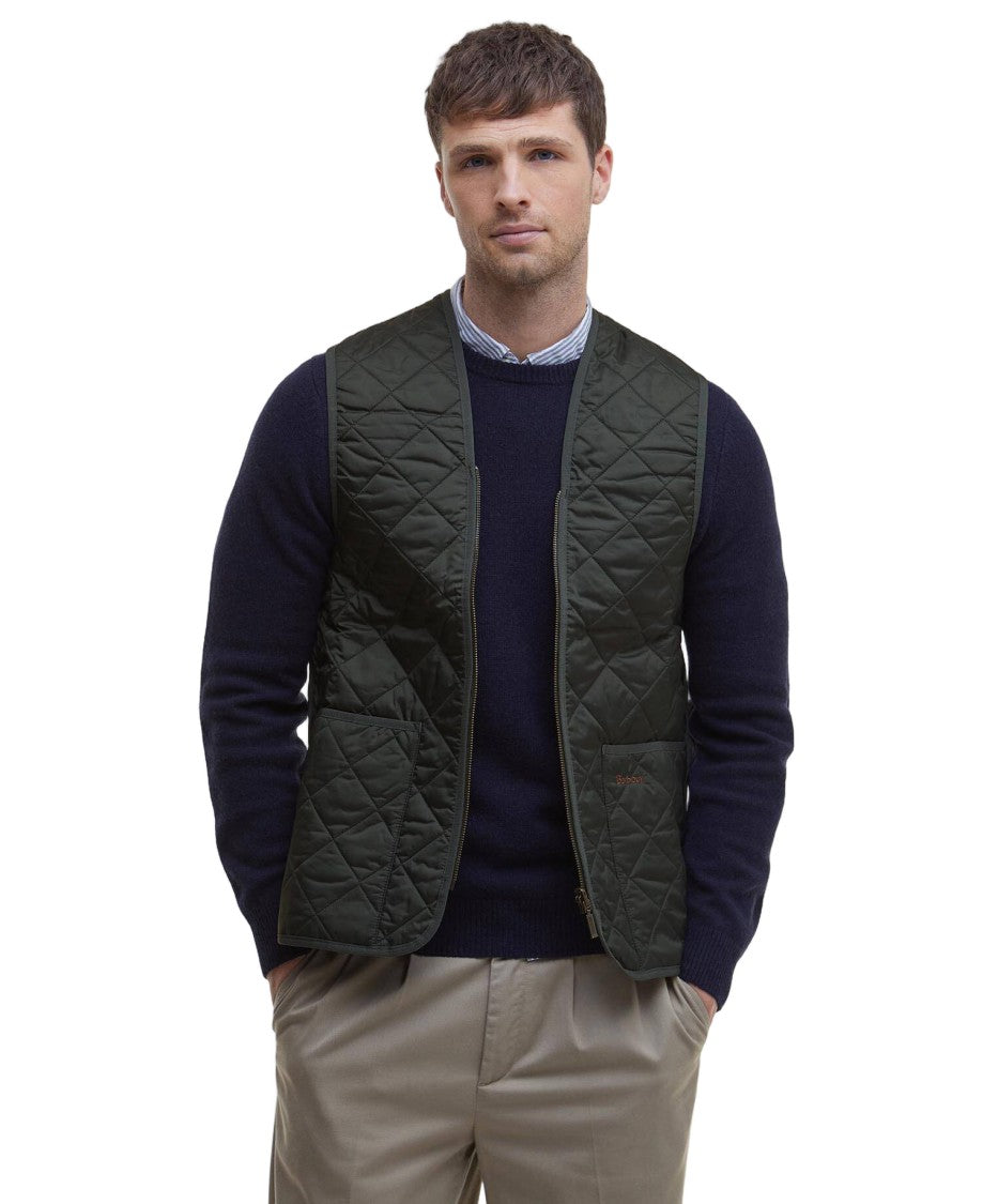 Barbour Quilted Waistcoat With Diamond Pattern