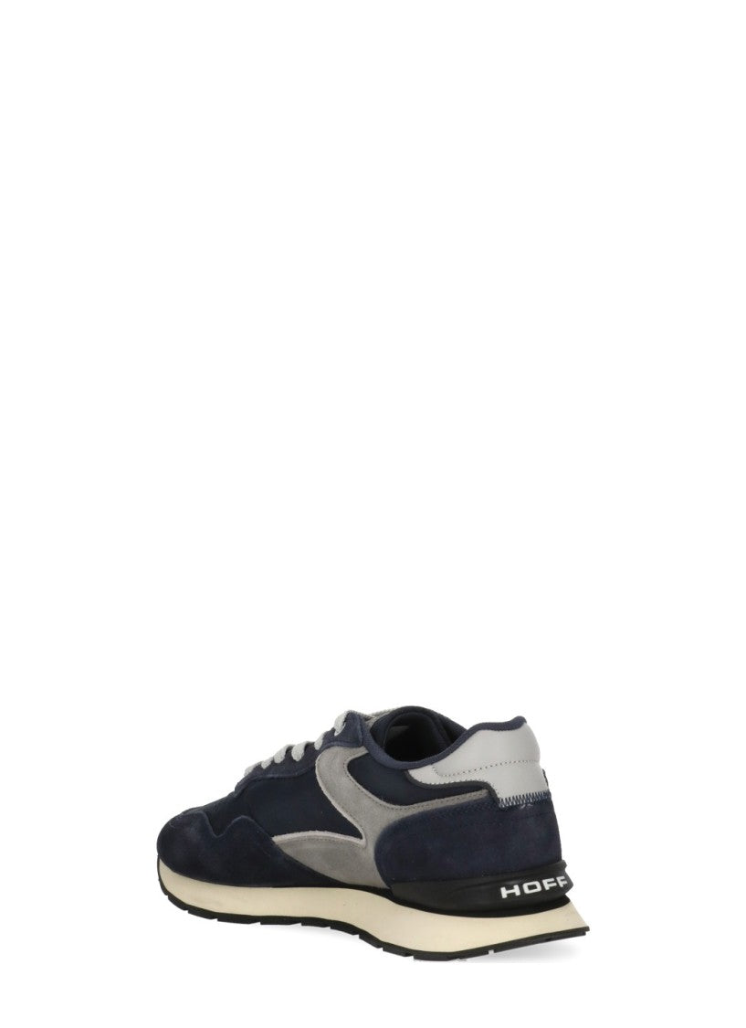 Hoff Blue Suede Gray Leather Accent Sneakers