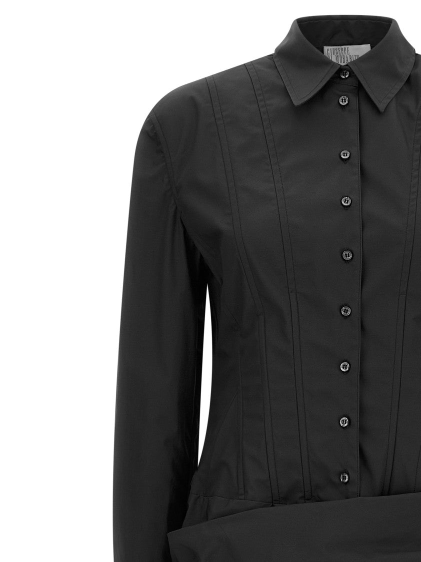 Giuseppe Di Morabito Cotton Poplin Mini Dress With Bustier