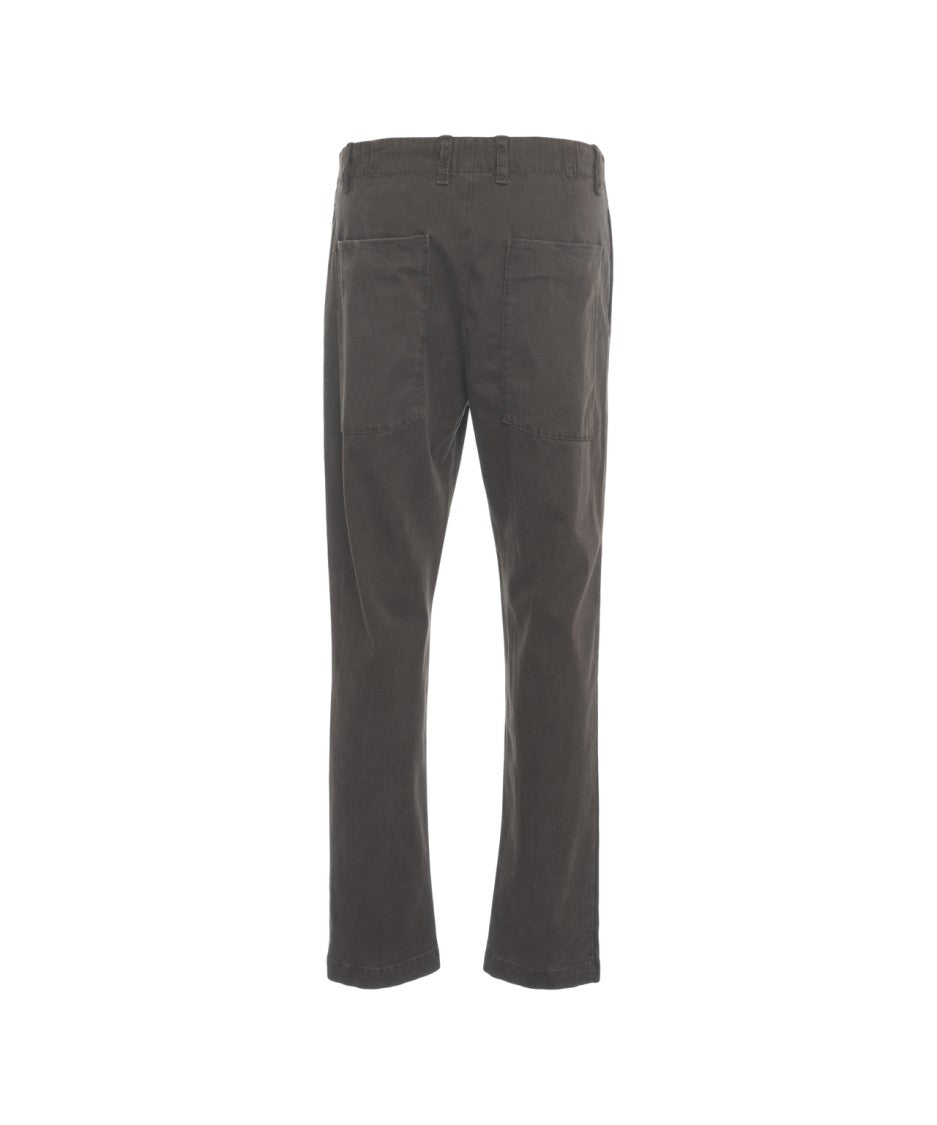 Transit Relaxed Fit Trousers With Classic Pleats And Drawstring Waistband