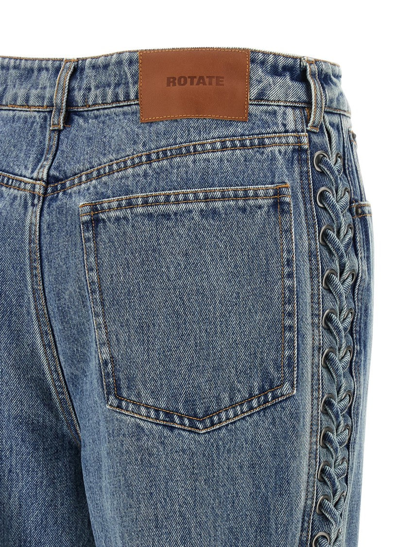 Rotate Birger Christensen 'Laced Straight Leg' Jeans