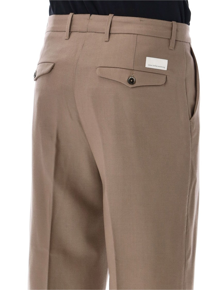 Nine In The Morning Apollon Structured Mid-Rise Straight-Leg Casual Pants