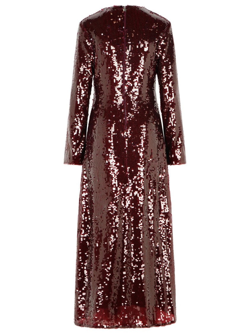 Rotate Kaisa' Burgundy Polyester Dress