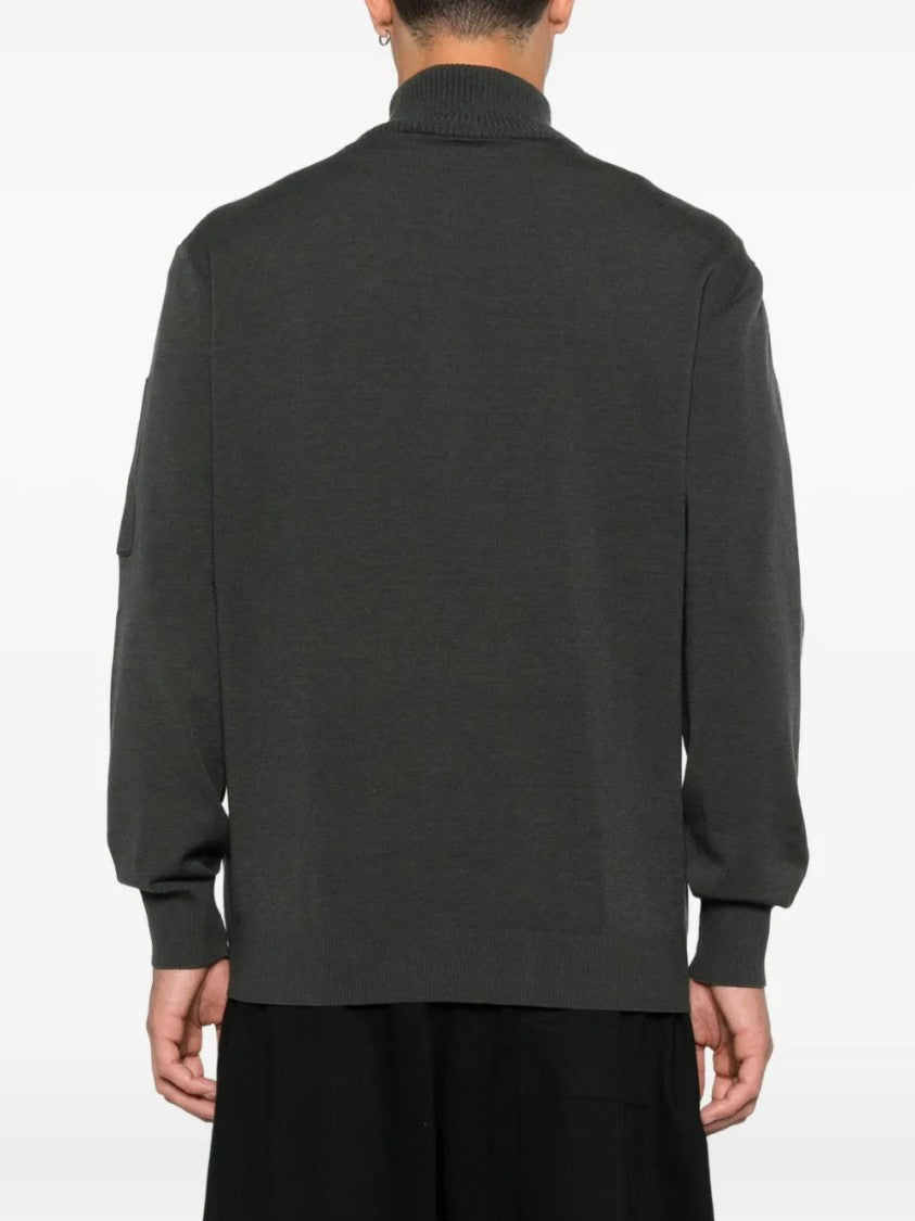 C.P. Company Half-Zip Sweater With Signature Lens Detail