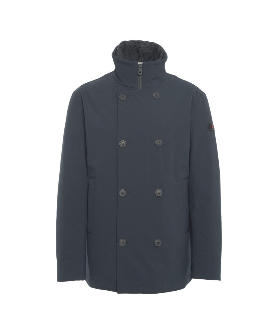 Peuterey Double-Breasted Jacket With Concealed Zipper