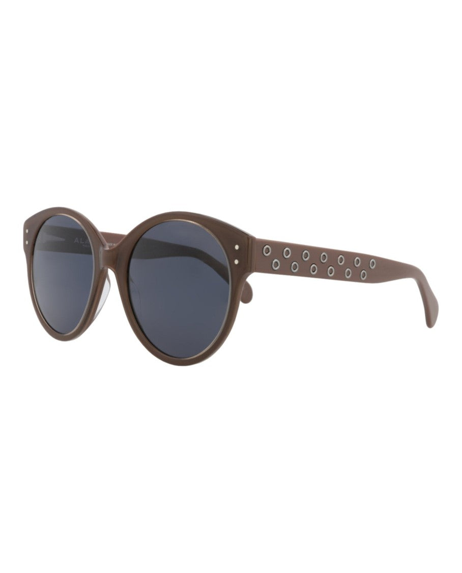 Alaïa Round-Frame Acetate Sunglasses