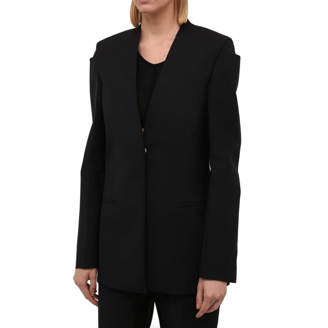 Givenchy Collarless Blazer