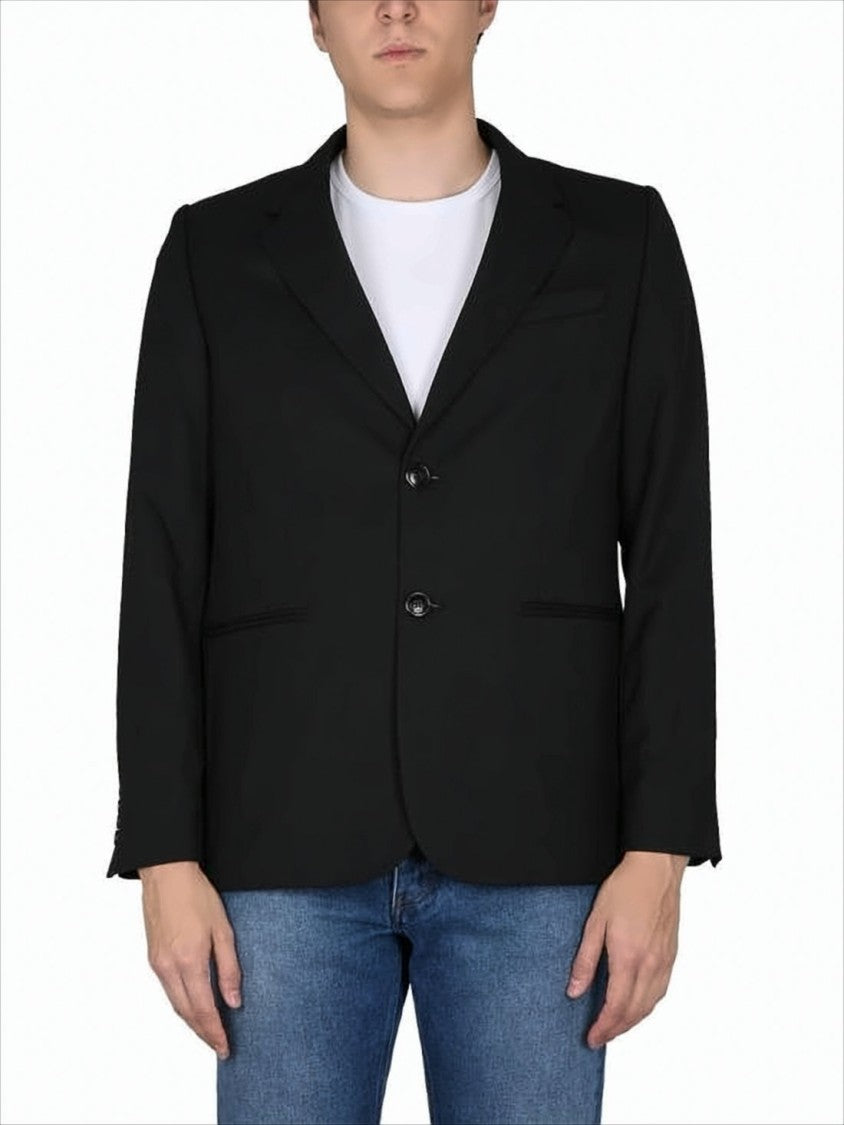 Ami Tailored Black Blazer With Notched Lapel