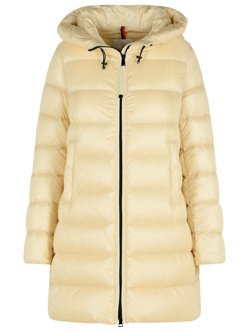Moncler Suyenne' Ivory Polyamide Coat