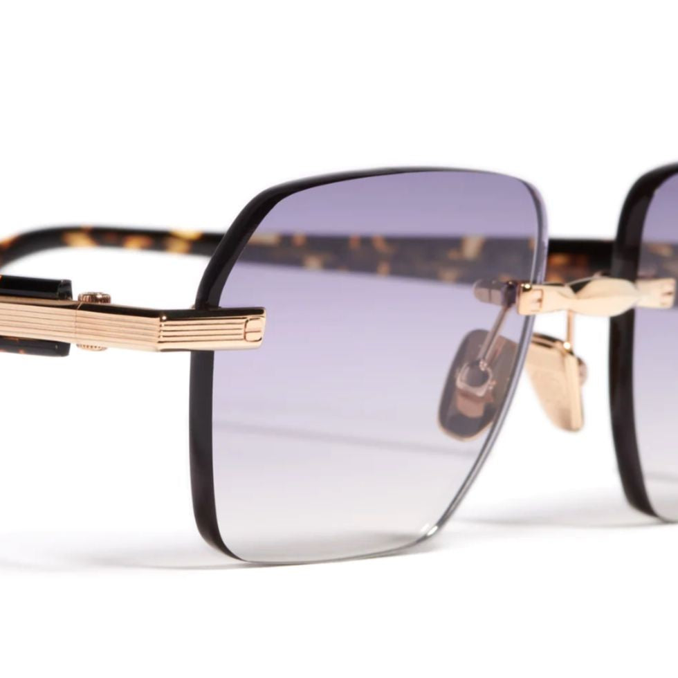John Dalia Dwayne Rimless Sunglasses With Rectangular Gradient Lenses