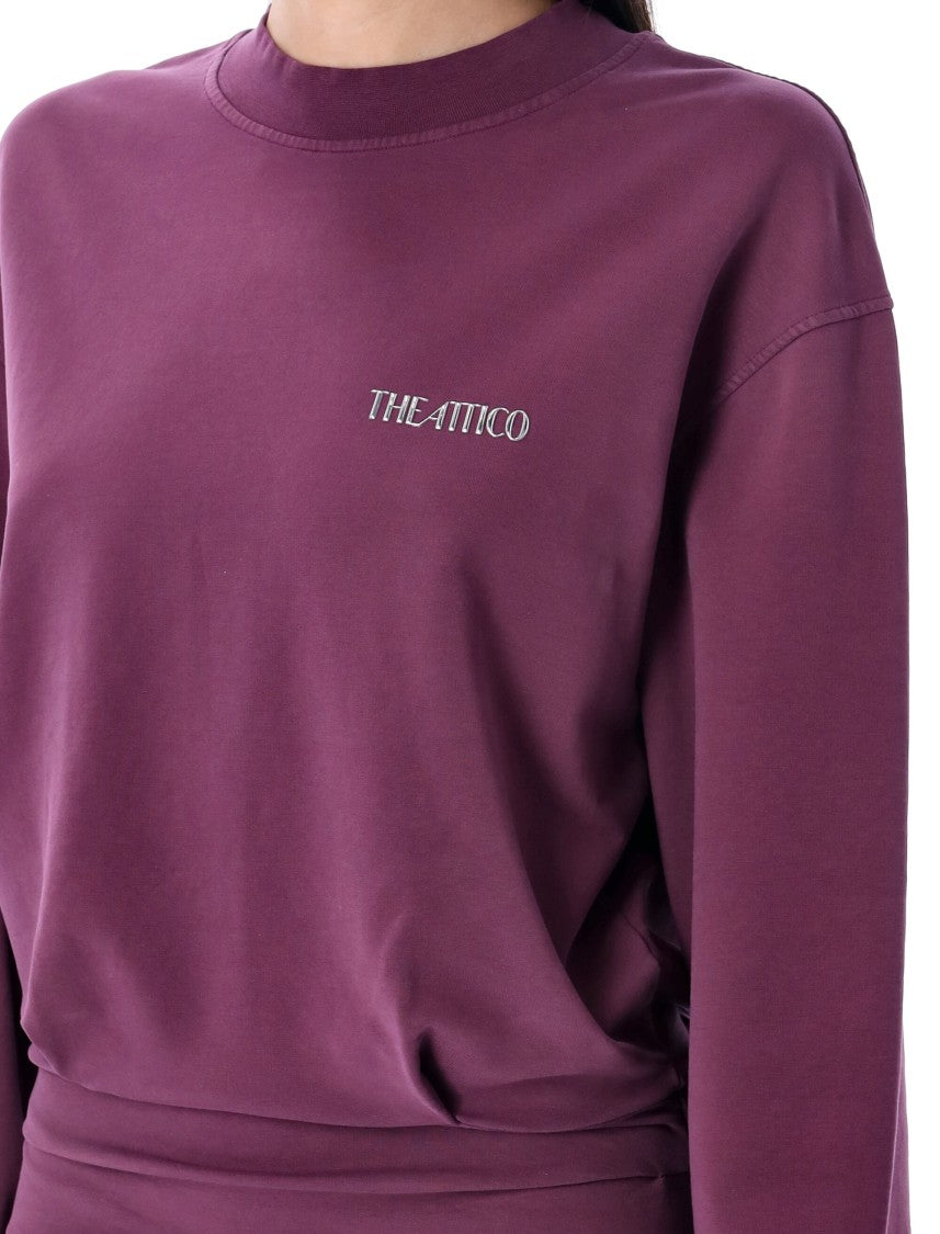 The Attico Light American Fleece Mini Dress