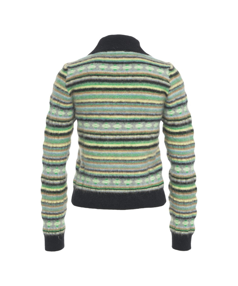 Solotre Polo Collar Knit Sweater