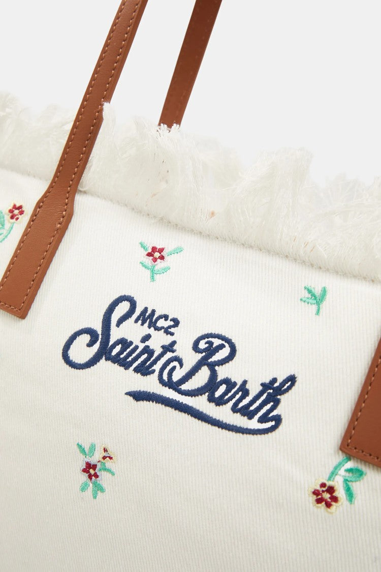 Mc2 Saint Barth White Unica Medium Tote Bag